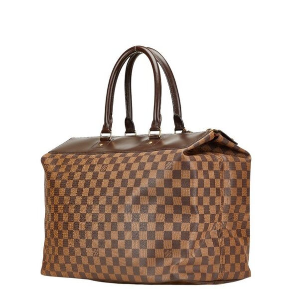 LOUIS VUITTON Brown Damier Leather Boston Bag - Picture 2 of 12